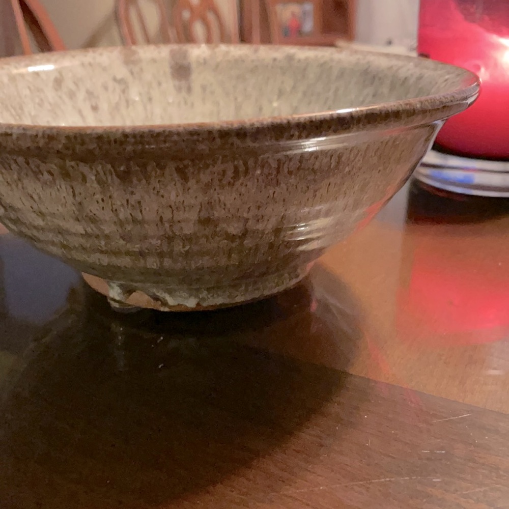 Handmade 7 inch Gorgeous glazed ceramic  soup / salad bowl - Picture 7 of 9